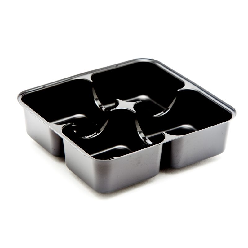 www.HamesChocolates.co.uk - Black 4 Choc Cav Insert Tray - 78mm x