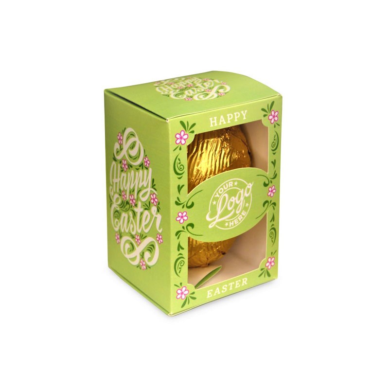 www.HamesChocolates.co.uk Personalised Egg Box with a 50g Milk