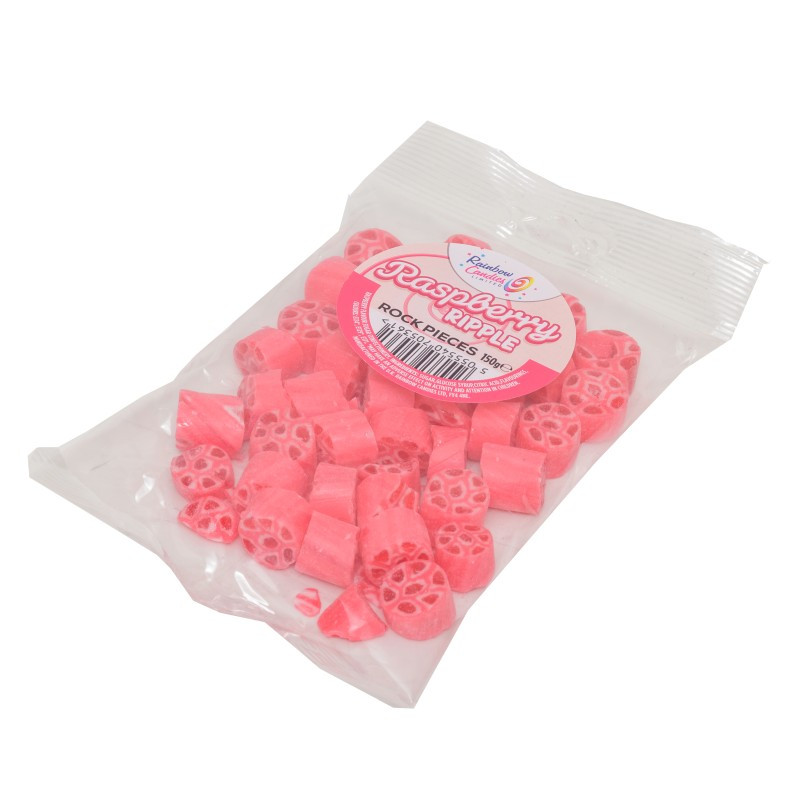 Raspberry Ripple Candy www.HamesChocolates.co.uk - Rock Sweets - Raspberry Ripple 150g x Outer ...