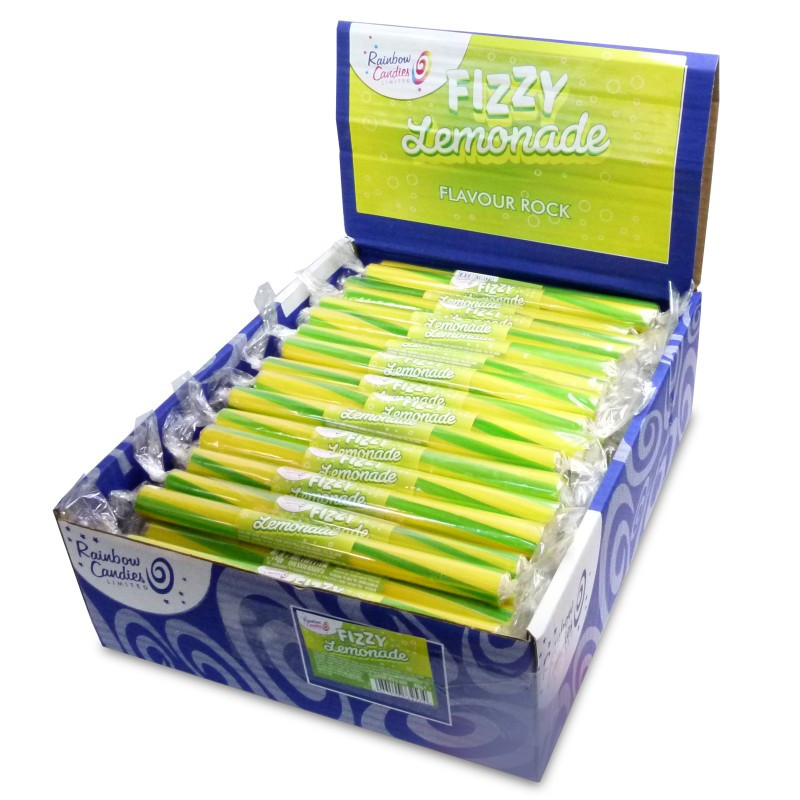 Rock Fizzy Randy www.HamesChocolates.co.uk - Novelty Flavoured Rock Bar - Fizzy Lemonade ...